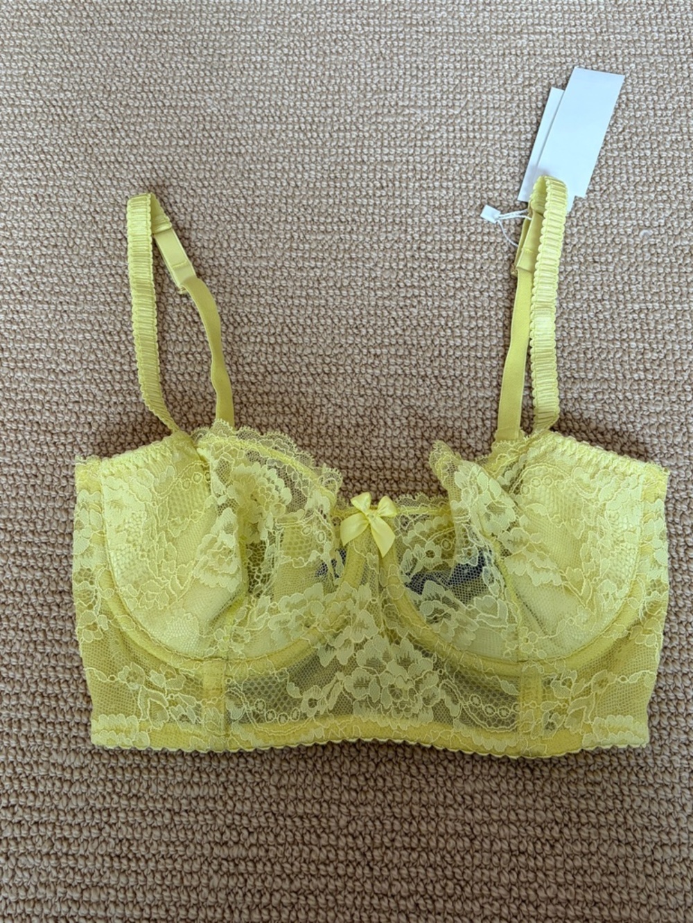 Women's Journelle Citron Gia Longline Demi Balconette Bra, Size 32E NWT